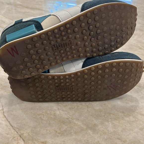 Puma Future Rider Trainers | Men’s 8 | White, Teal, Grey‎ (Rare Color Combo) - Picture 8 of 9